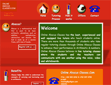 Tablet Screenshot of onlineabacusclasses.com